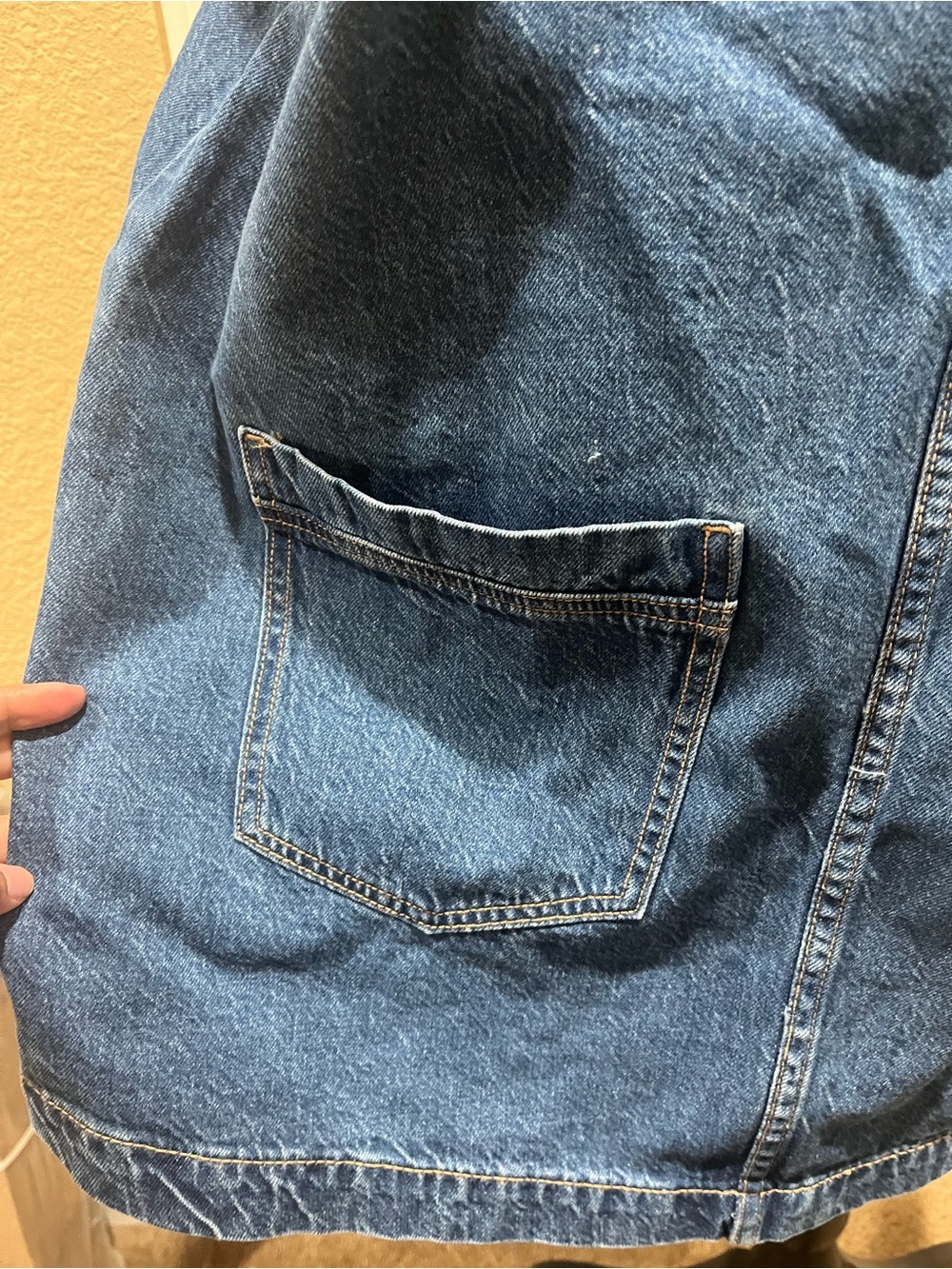 AMERICAN EAGLE DENIM JUMPER DRESS - Picture 9 of 11